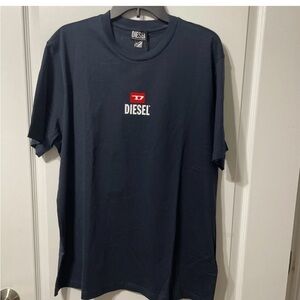 NWT Diesel T-Just -Small- New D Logo T-Shirt Midnight Blue Size XXL  $80